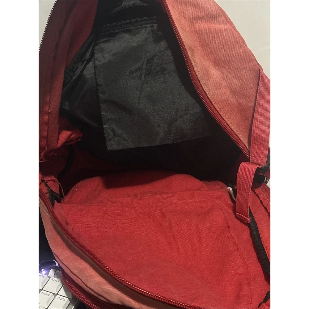GoldBe! Vintage Red Canvas Backpack Utility Bag No. 1516883 Faded Streetwear